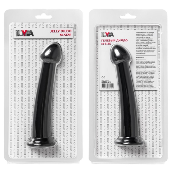 Гелевый фаллос ToyFa Jelly Dildo M