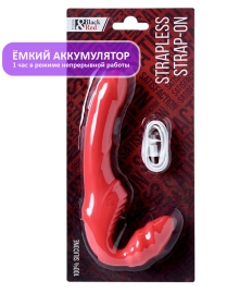 Страпон безремневой Black&amp;Red с вибрацией